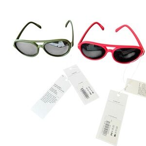 Janie and Jack Toddler Boy Girl Sunglasses Red Green Set of 2 NWT